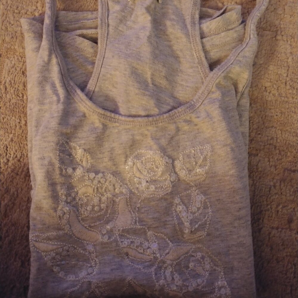 Y2K Abercrombie & Fitch cotton racerback tank top size M - Picture 8 of 9